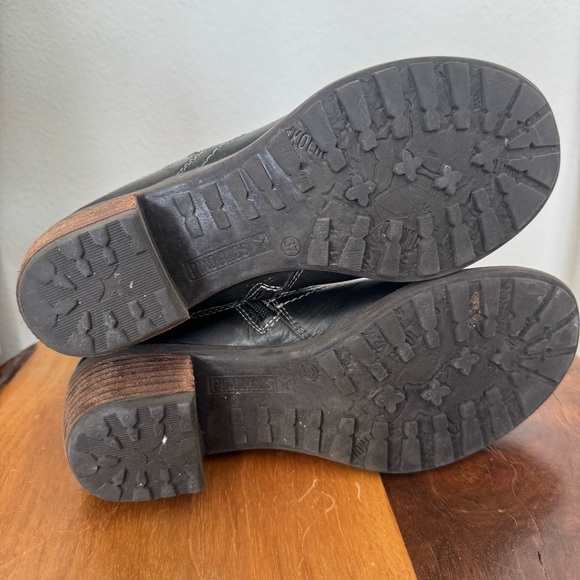 Pikolinos Le Mans 838-9629 Black Leather Combat Moto Boots Heeled Fall Winter - Picture 12 of 16